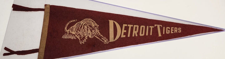 Vintage 1950's Detroit Tigers Felt Pennant Briggs Stadium