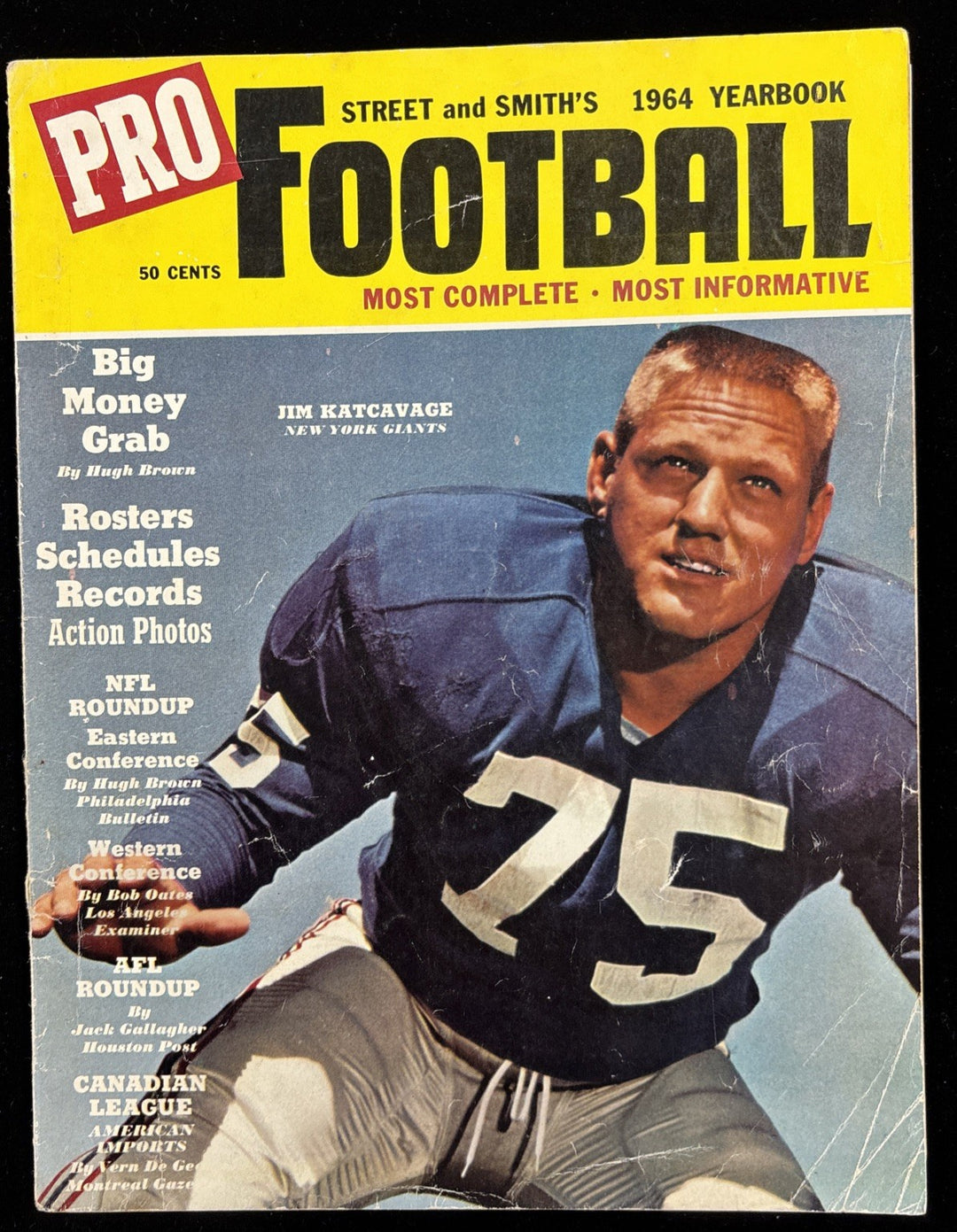 1964 Street And Smiths Yearbook Football Jim Katcavage