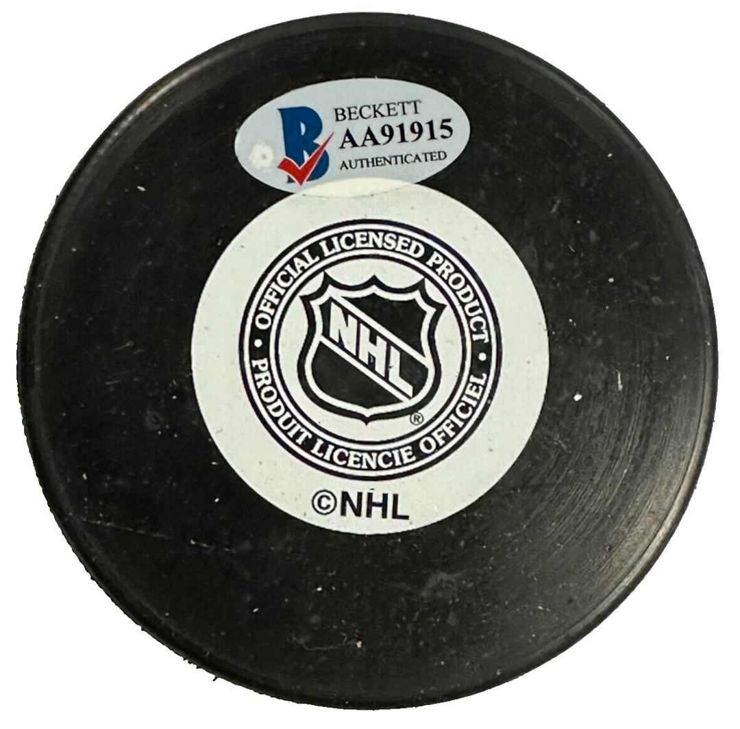 Noel Picard Autographed St. Louis Blues Hockey Puck NHL BAS