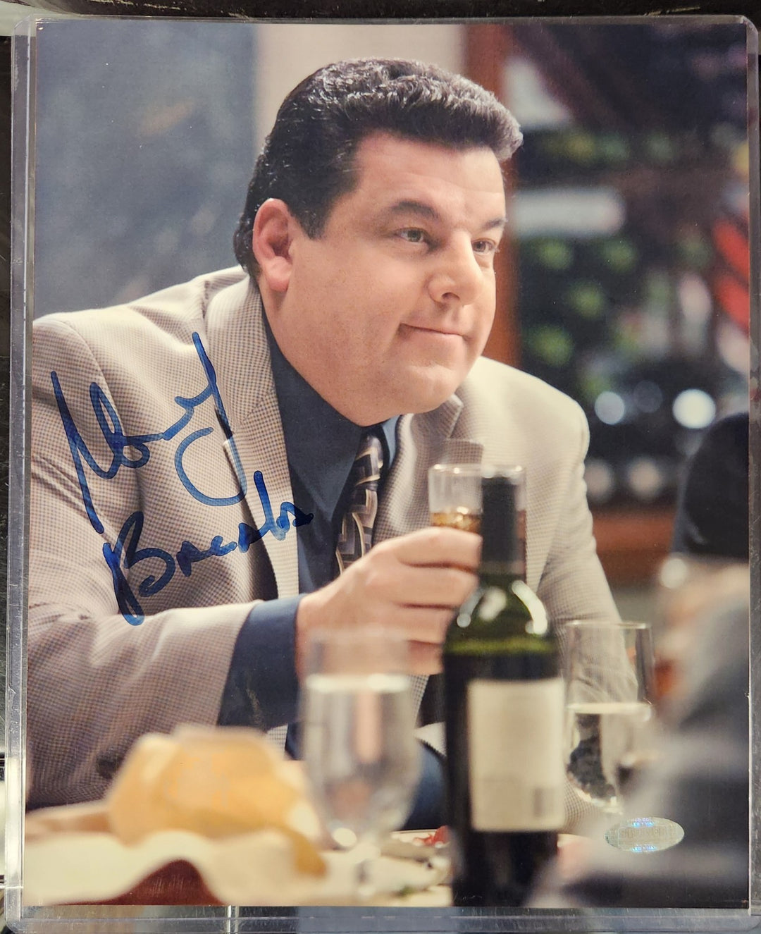 Bobby Bacala ( Steven Schirripa ) Signed 8x10 Photo Sopranos Actor Steiner COA 