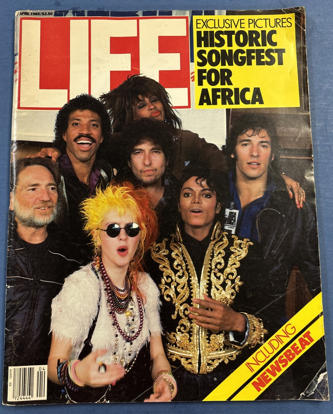 Vintage LIFE MAGAZINE April 1985 Historic Songfest for Africa We Are the World