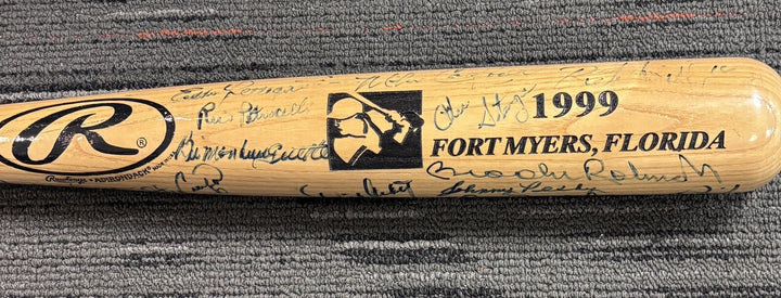 1999 Sox Exchange Fantasy Camp Signed Baseball Bat Pesky Brooks Robinson Etc.