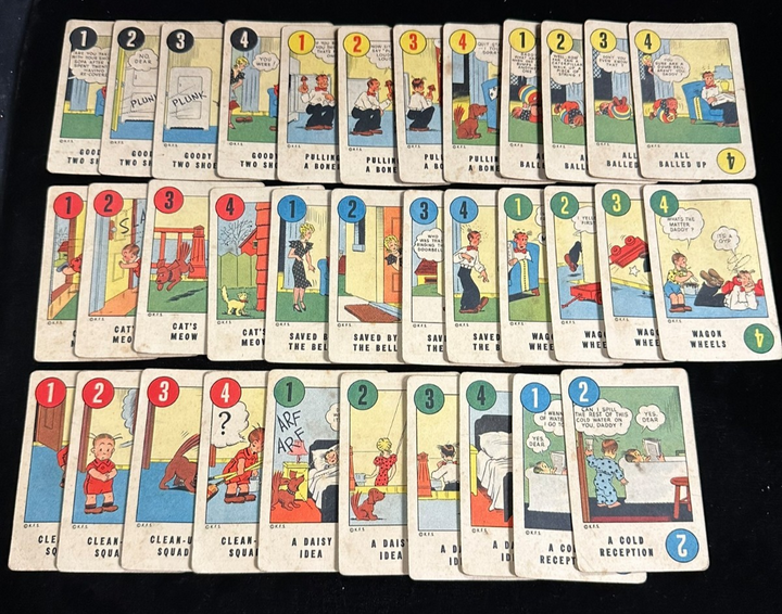 Vintage 1941 Blondie Comic Strip Playing Card Game & Original Box