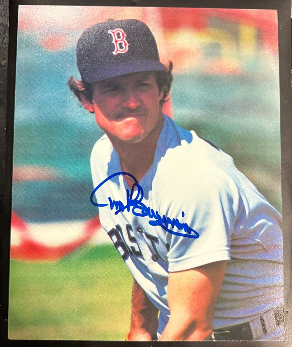 Tom Burgmeier Autographed Boston Red Sox 8x10 Photo