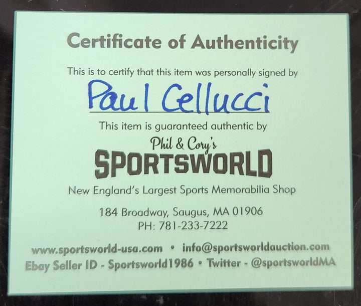 Paul Cellucci Signed American League Baseball Massachusetts Governor COA