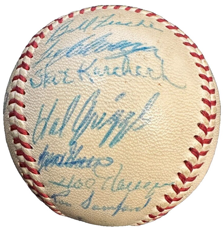 1959 Washington Senators Team Autographed Baseball Killebrew
