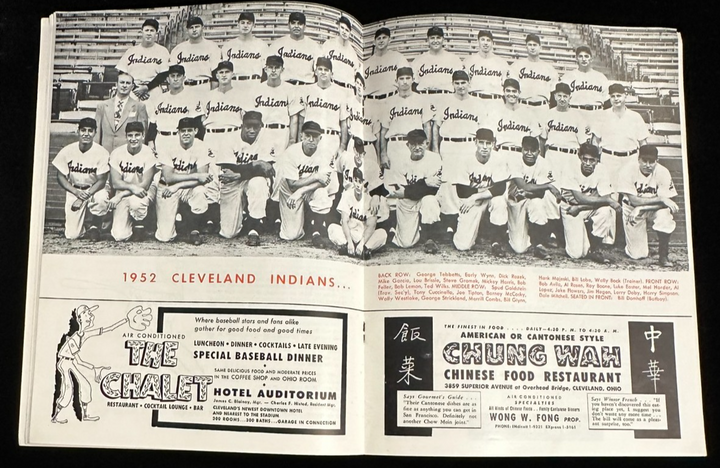 Vintage 1953 Cleveland Indians Yearbook Play Ball!! Feller Lemon Rosen Doby