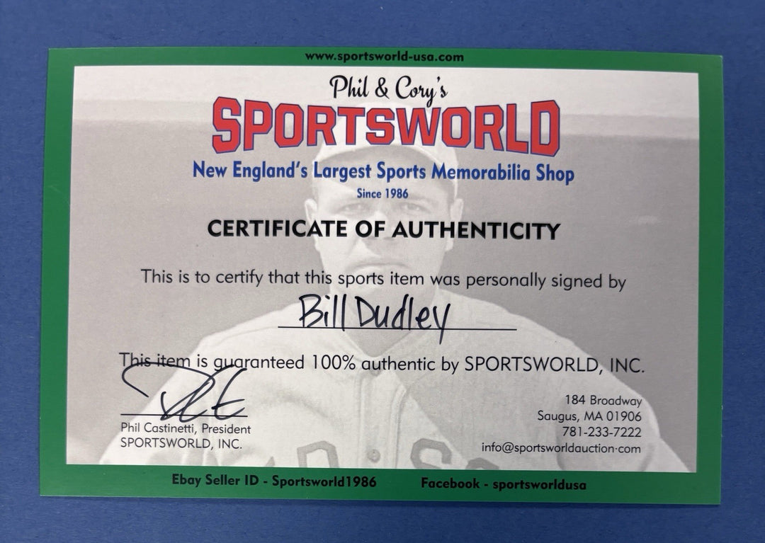 “Bullet” Bill Dudley HOF Signed Wilson Football Detroit Lions Sportsworld COA