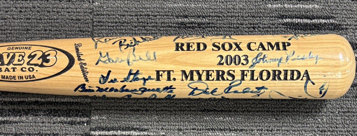 2003 Red Sox Fantasy Camp Signed Baseball Bat Johnny Pesky Louie Tiant Etc.