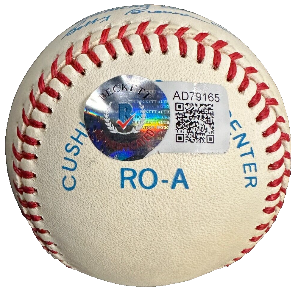 Brooks & Frank Robinson Autographed American League Baseball Orioles HOF BAS