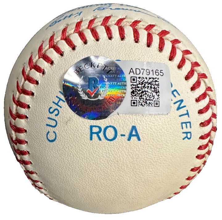 Brooks & Frank Robinson Autographed American League Baseball Orioles HOF BAS