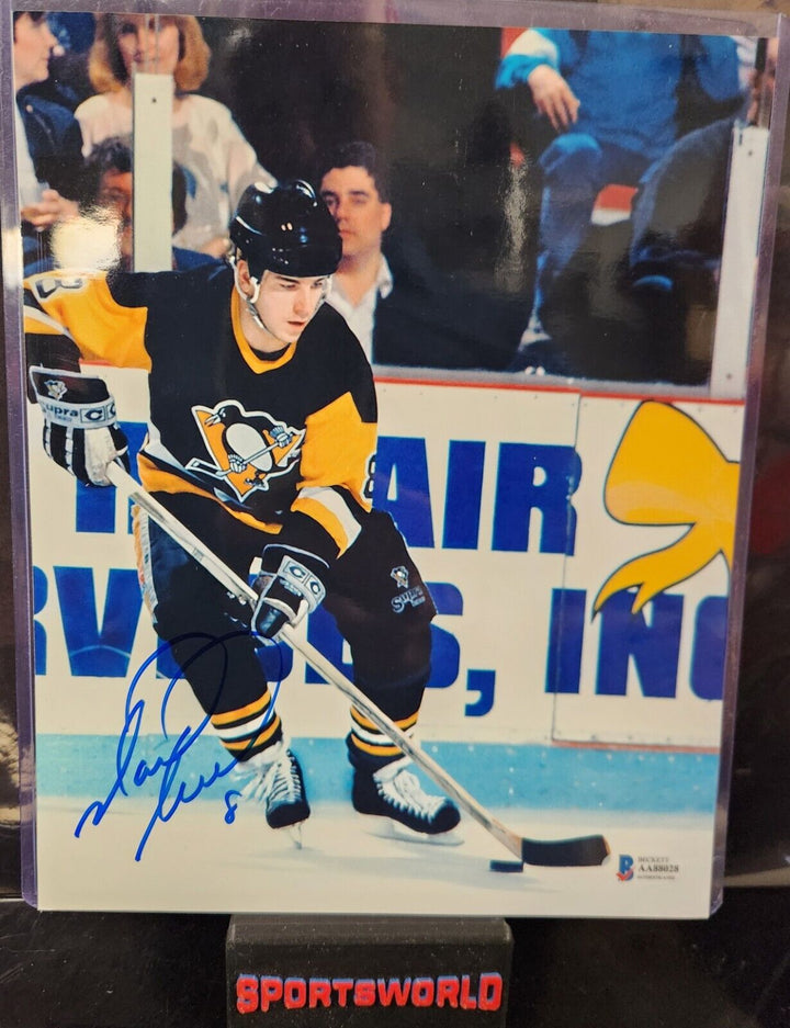 Mark Recchi Signed 8x10 Photo Pittsburgh Penguins HOF Beckett COA