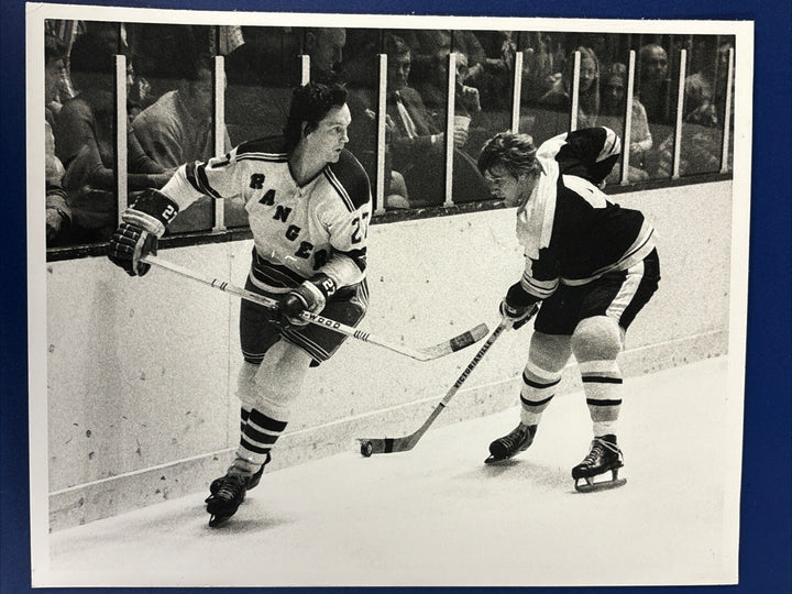 1970’s Bobby Orr Ted Irvine Original Boston Bruins AP Wire Photo 8x10