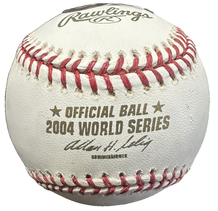 David Ortiz Autographed Official 2004 World Series Baseball Red Sox BAS Red Sox