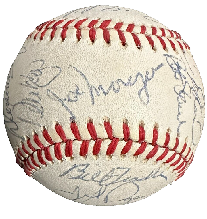 1989 Boston Red Sox Team Autographed Baseball Clemens Boggs Rice Smith