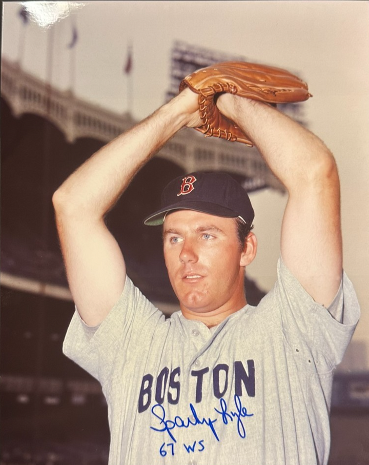 Sparky Lyle Autographed Boston Red Sox 8x10 Photo W/ 67 WS Insc