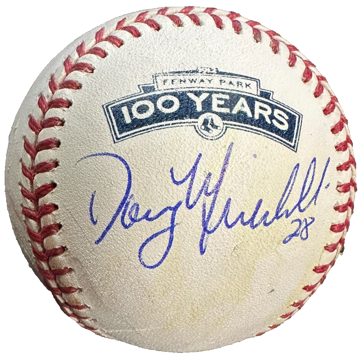 Doug Mirabelli Signed Fenway Park 100th Anniversary Baseball Boston Red Sox