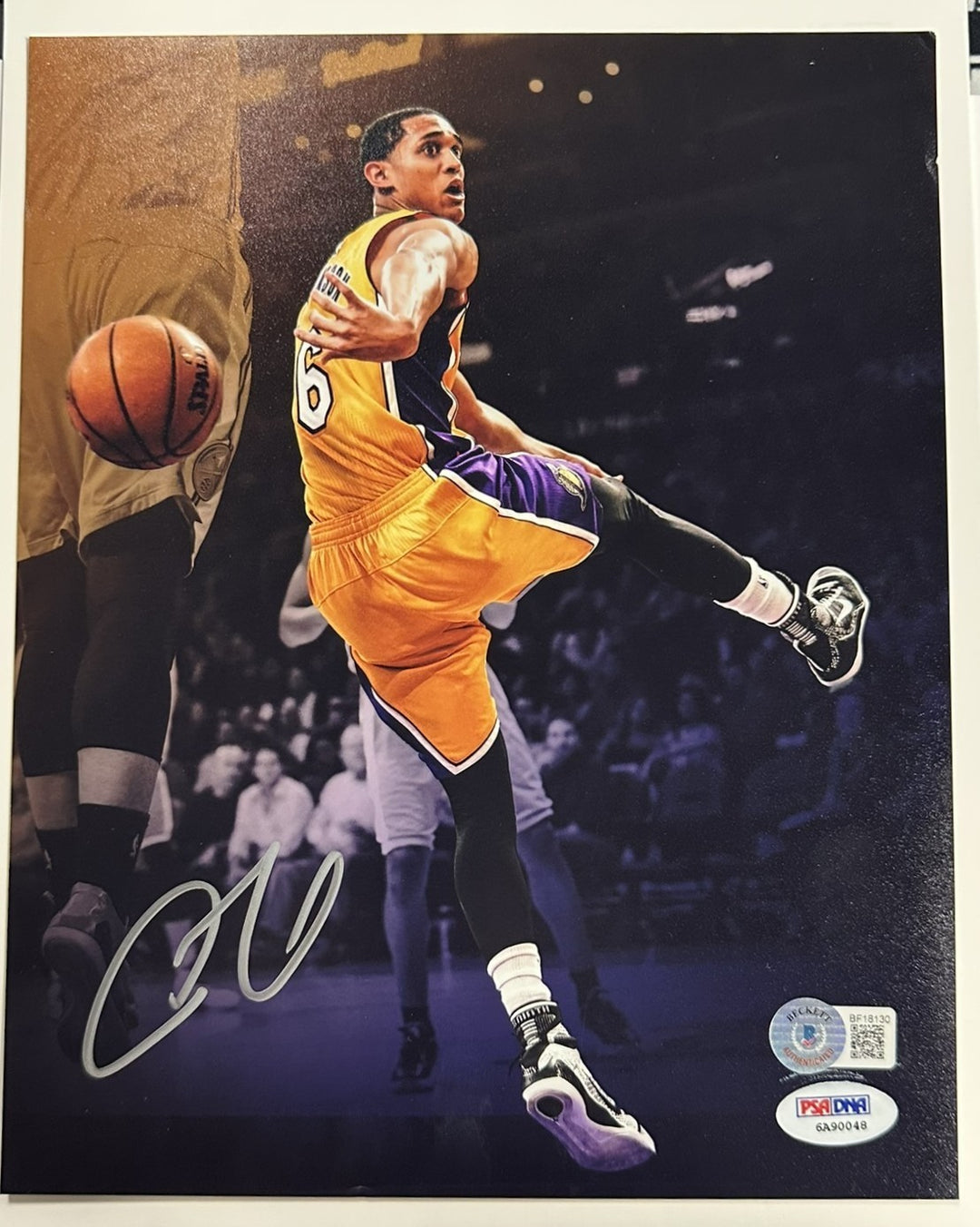 Jordan Clarkson Autographed 8x10 Photo Los Angeles Lakers BAS PSA