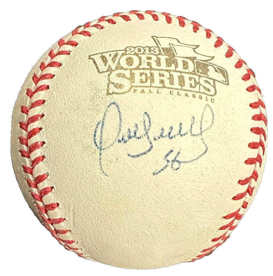 Franklin Morales Autographed Official 2013 World Series Baseball Red Sox