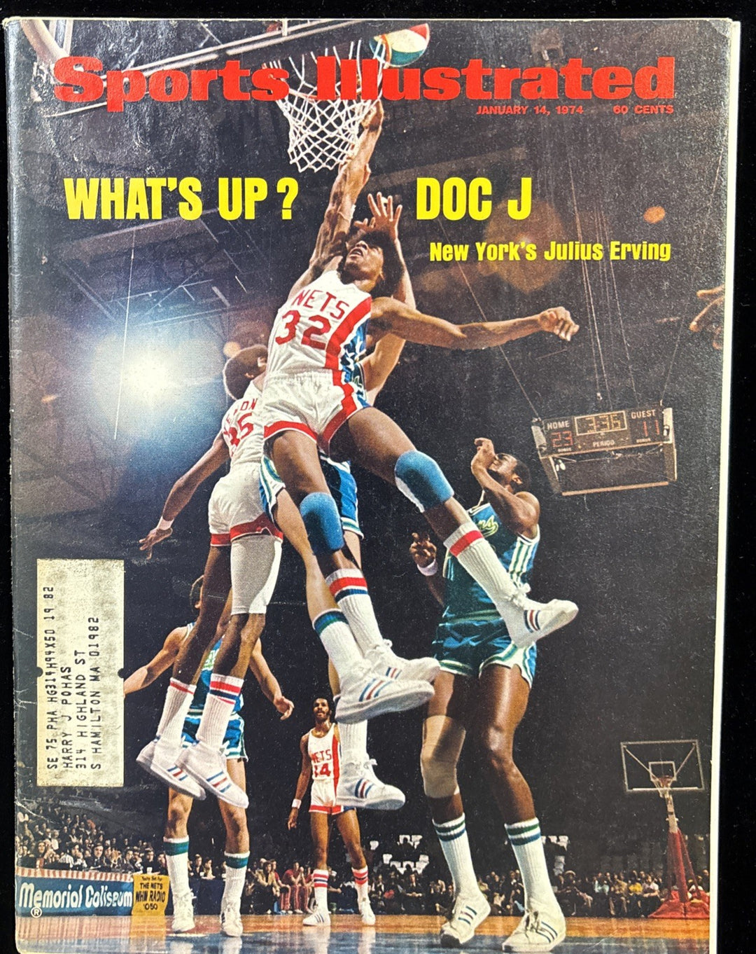 January 14 1974 Sports Illustrated Julius Erving First Cover New Jersey Nets
