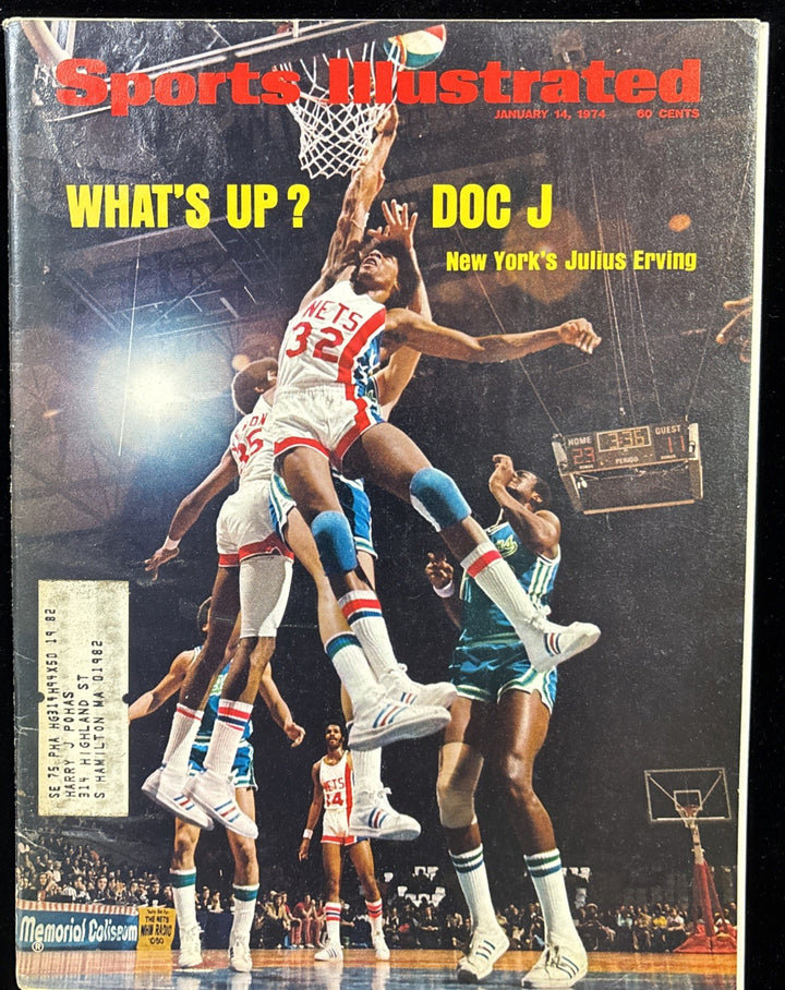 January 14 1974 Sports Illustrated Julius Erving First Cover New Jersey Nets