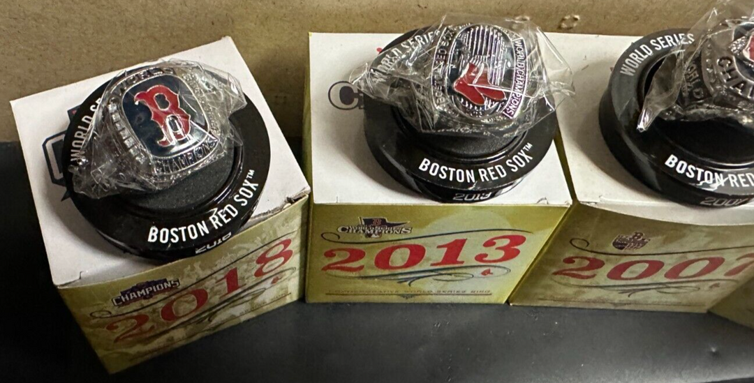 Boston Red Sox World Series Ring Replica SGA Fenway Park 2004 2007 2013 2018 NIB