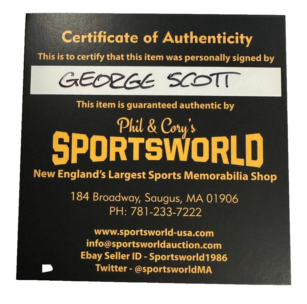 George Scott Autographed OAL Baseball W/ 1967 AL Champs Insc Red Sox