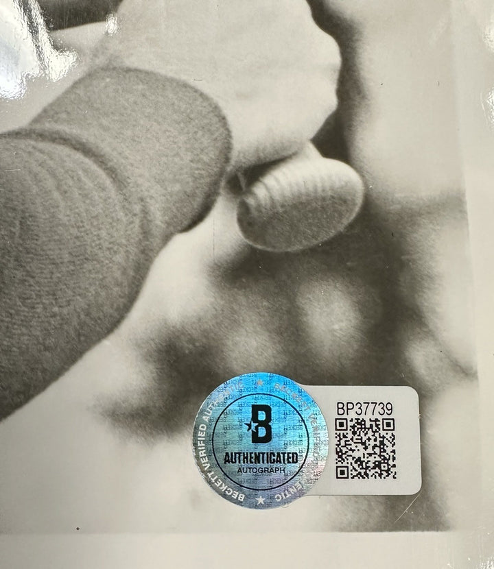 Richie Ashburn Autographed New York Mets 8x10 Photo HOF BAS Phillies