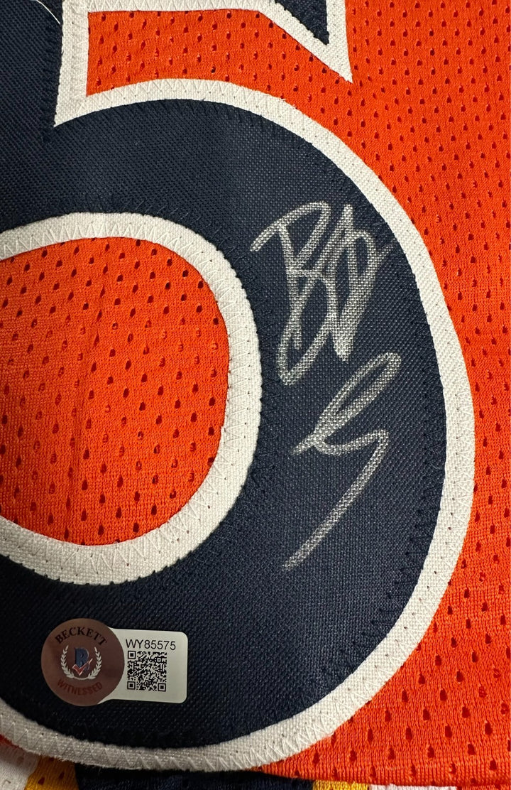 Baron Davis Autographed Golden State Warriors "We Believe" Replica Jersey BAS