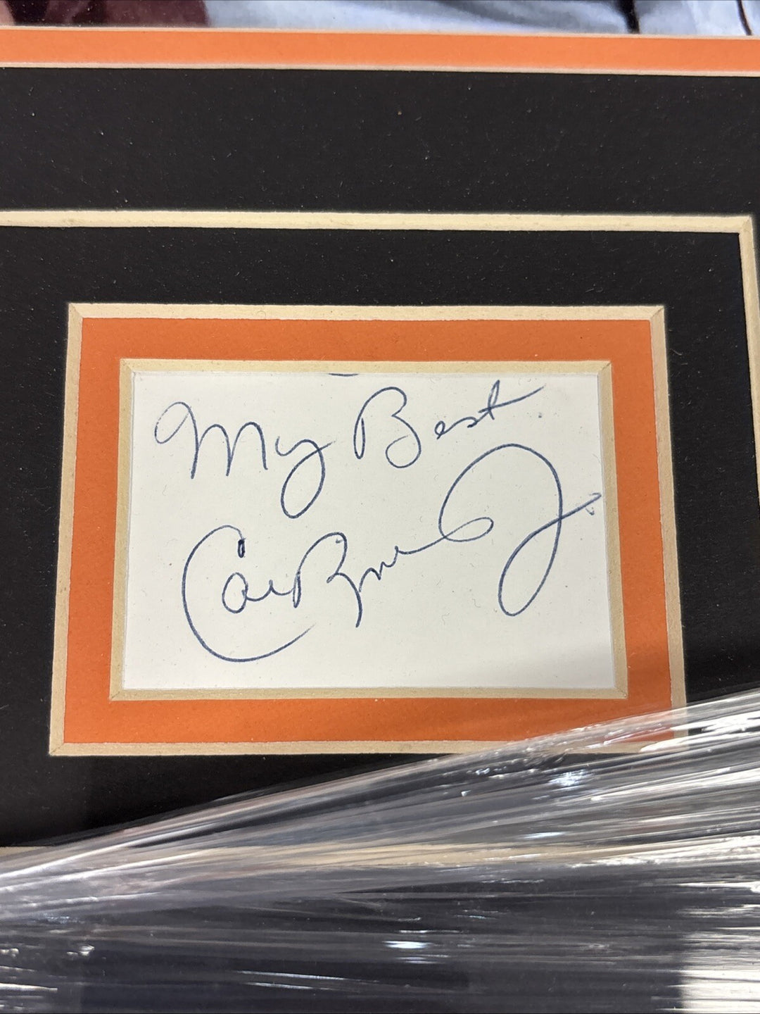Cal Ripken Jr Signed Framed Cut Autograph & Photo Baltimore Orioles Sportsworld
