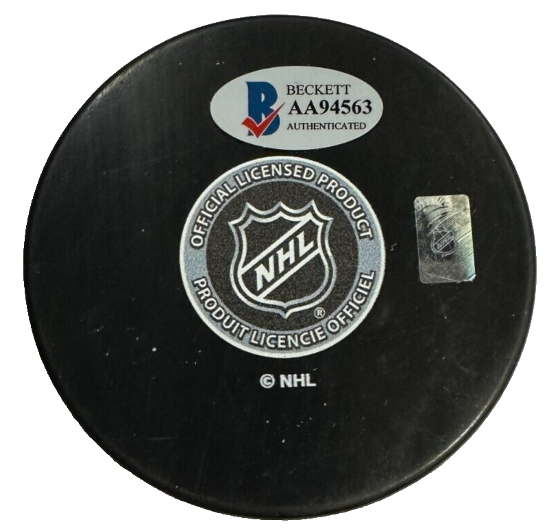 Don Awrey Autographed Boston Bruins Hockey Puck W/ SCC 70-72 Insc BAS