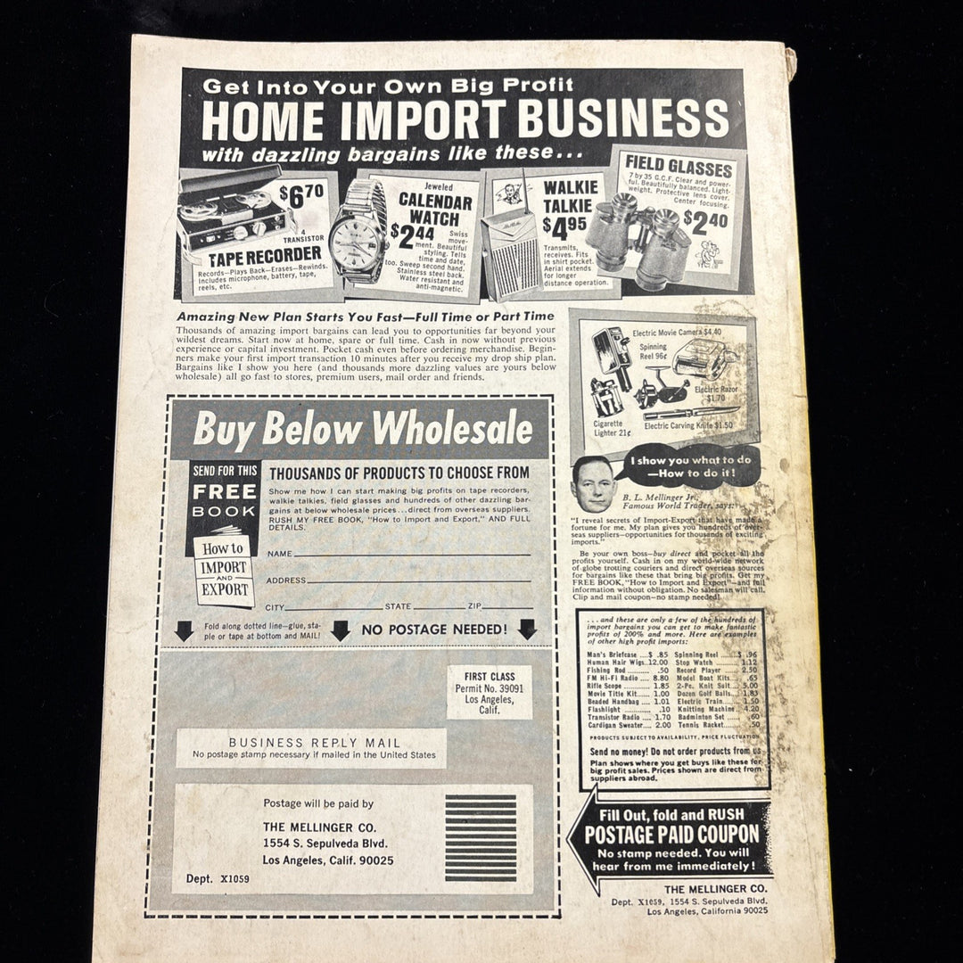 September 1966 Pro Sports Magazine Willie Mays / Sandy Koufax Cover