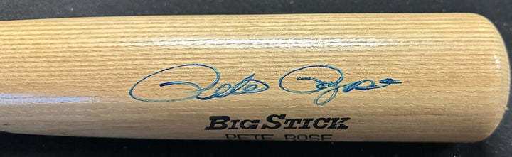 Pete Rose Autographed Adirondack Game Model Bat BAS Reds Philles