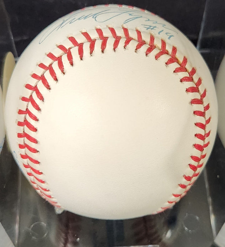 Fred Lynn Signed American League Baseball Red Sox Angels Beckett COA