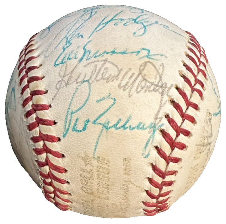 1978 New York Mets Team Autographed Baseball Mays Torre Koosman BAS