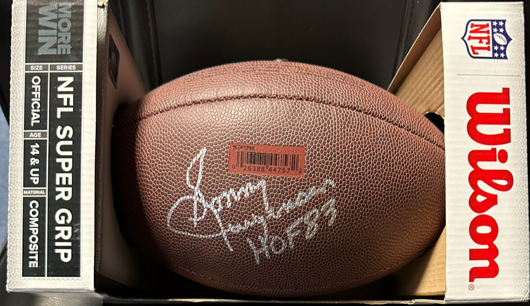 Sonny Jurgensen Autographed Wilson NFL Football W/ HOF 83 Insc Eagles