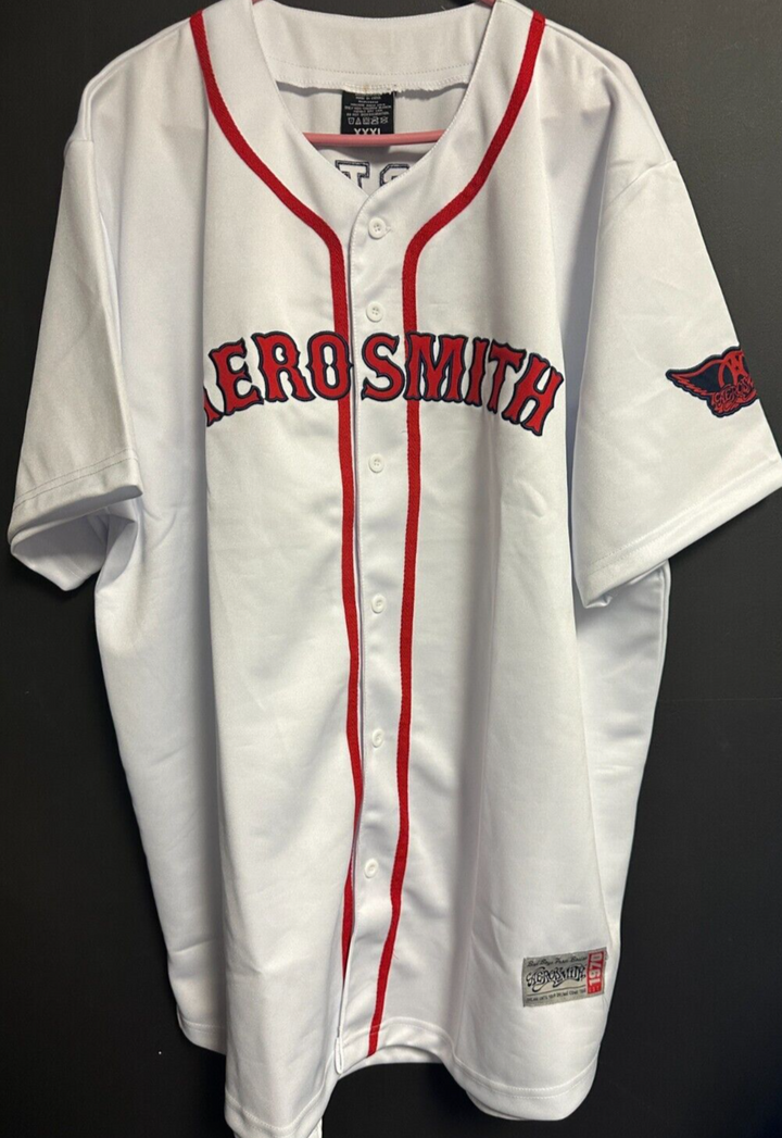 NEW Aerosmith Fenway Park Red Sox Baseball Jersey NEW Final Show