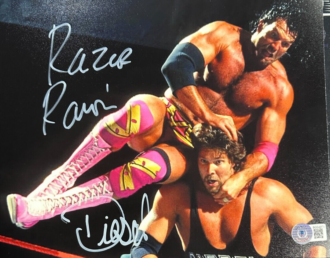 Razor Ramon & Deisel Autographed WWE WWF Photo BAS NWO Hall & Nash