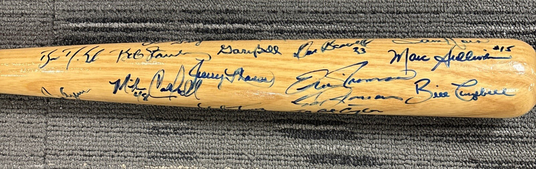 2008 Red Sox Fantasy Camp Signed Baseball Bat Brooks Robinson Stanley Bell Etc.