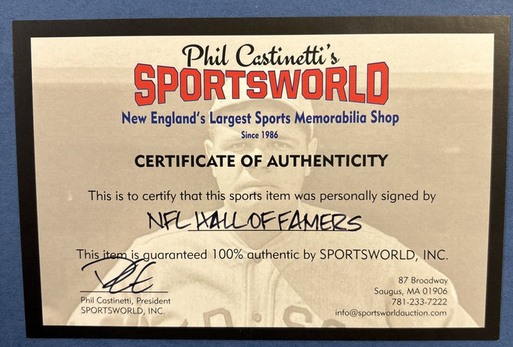 NFL Hall Of Famers Autographed 16x20 Photo Griese Otto Biletnikoff Lilly