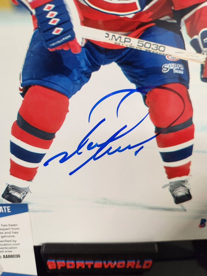 Mark Recchi Signed 8x10 Photo Montreal Canadiens HOF Beckett COA