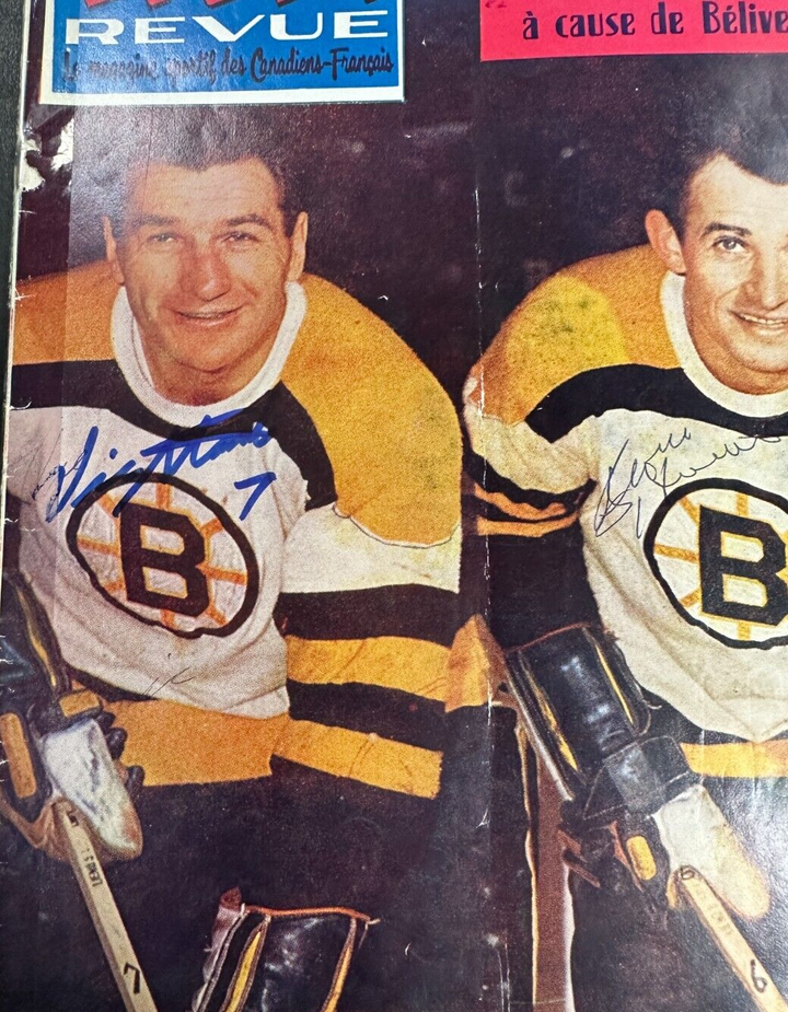 Vic Stasiuk & Bronco Horvath Autographed March 1960 Sport Revue Magazine