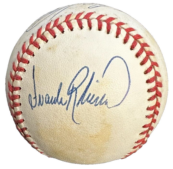 Carl Yastrzemski & Frank Robinson Autographed OAL Baseball Triple Crown