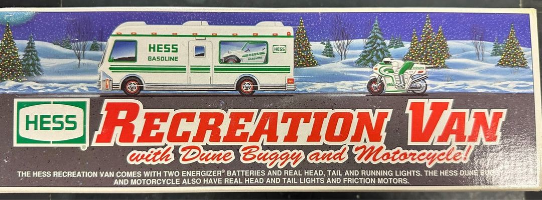 1998 Hess Recreation Van, Motorcycle & Dune Buggy in The Original Box