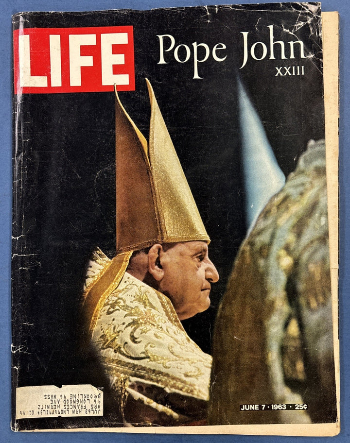 Life Magazine Vintage Pope John XXIII  June 7 1963