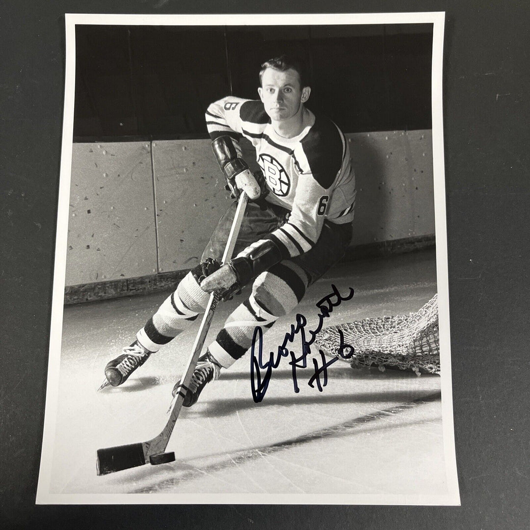 Bronco Horvath Signed 8x10 Boston Bruins Sportsworld