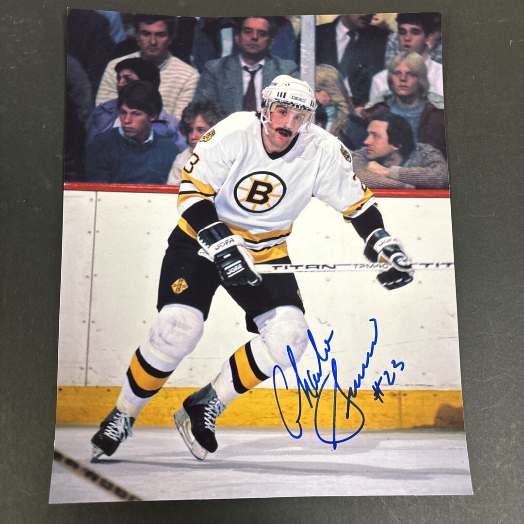 Charlie Simmer Signed 8x10 Boston Bruins Sportsworld