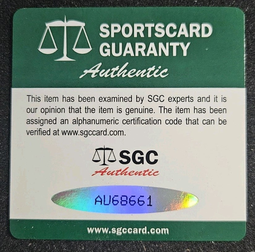 Wally Berger Autographed Cut SGC Boston Braves