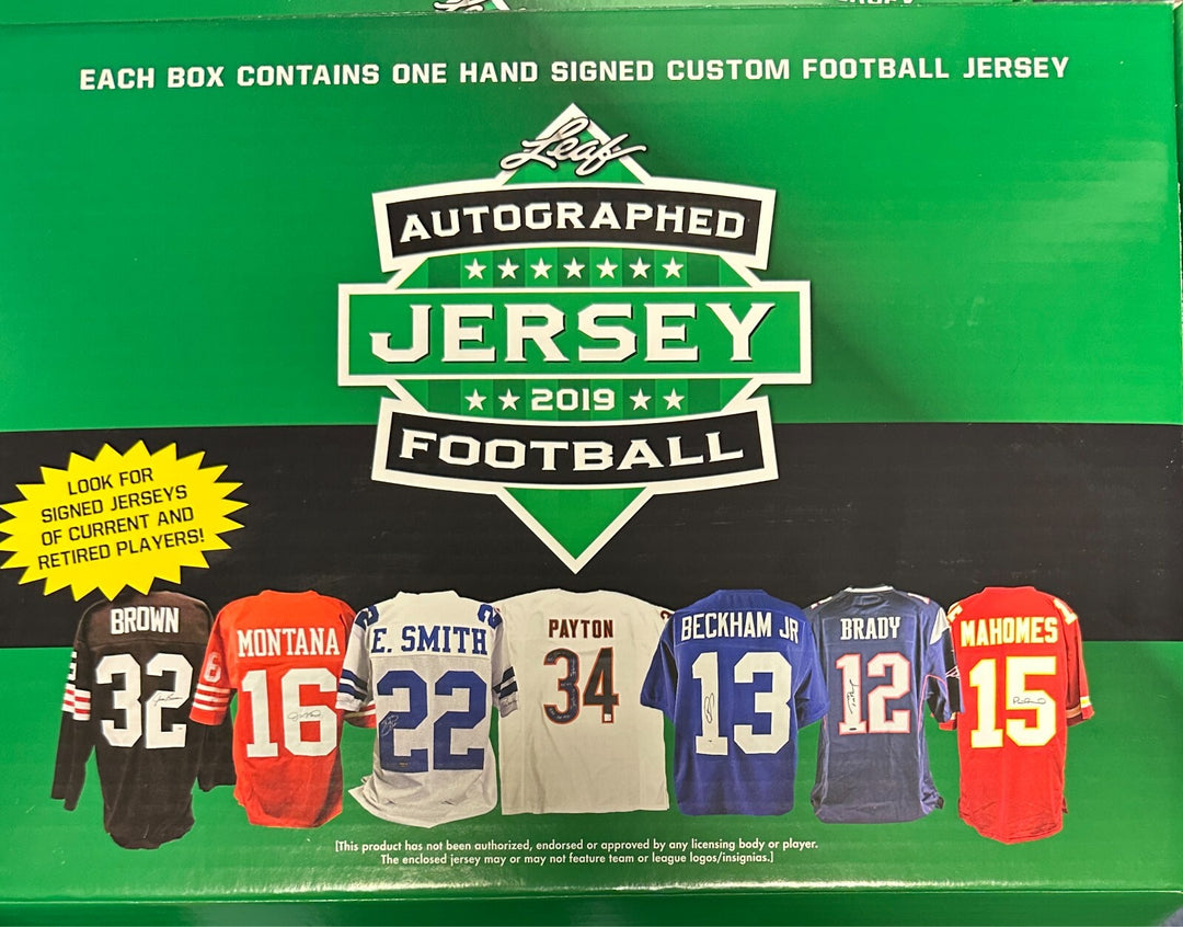 Sam Darnold Autographed New York Jets Custom Jersey Leaf Authentic NFL