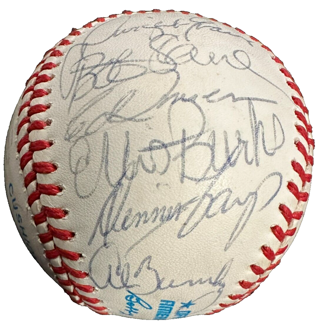 1988 Boston Red Sox Team Autographed Baseball Clemens Boggs Rice Smith